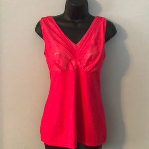 Last chance! Hot pink, flattering Express Sequin sleeveless Top